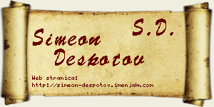 Simeon Despotov vizit kartica